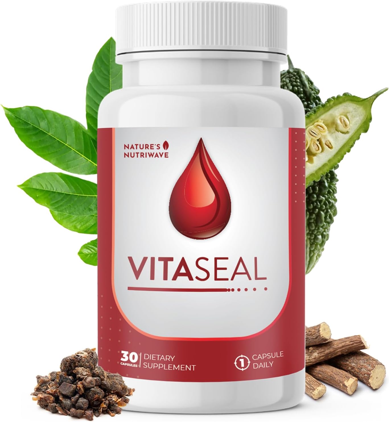 Vitaseal – Suplemento con Botánicos, Vitaminas C y E y Minerales (30 Cápsulas)