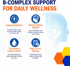 Neurobion Plus B Complex Liquid - Food Supplement with Vitamins B1, B6 and B12 - Oral Vials for Energy and Nervous System Support - 10 Vials