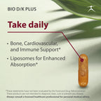 Bio D/K Plus - Vitamina D3 5000 UI + K2 (MK-7) 200 mcg, 60 Cápsulas