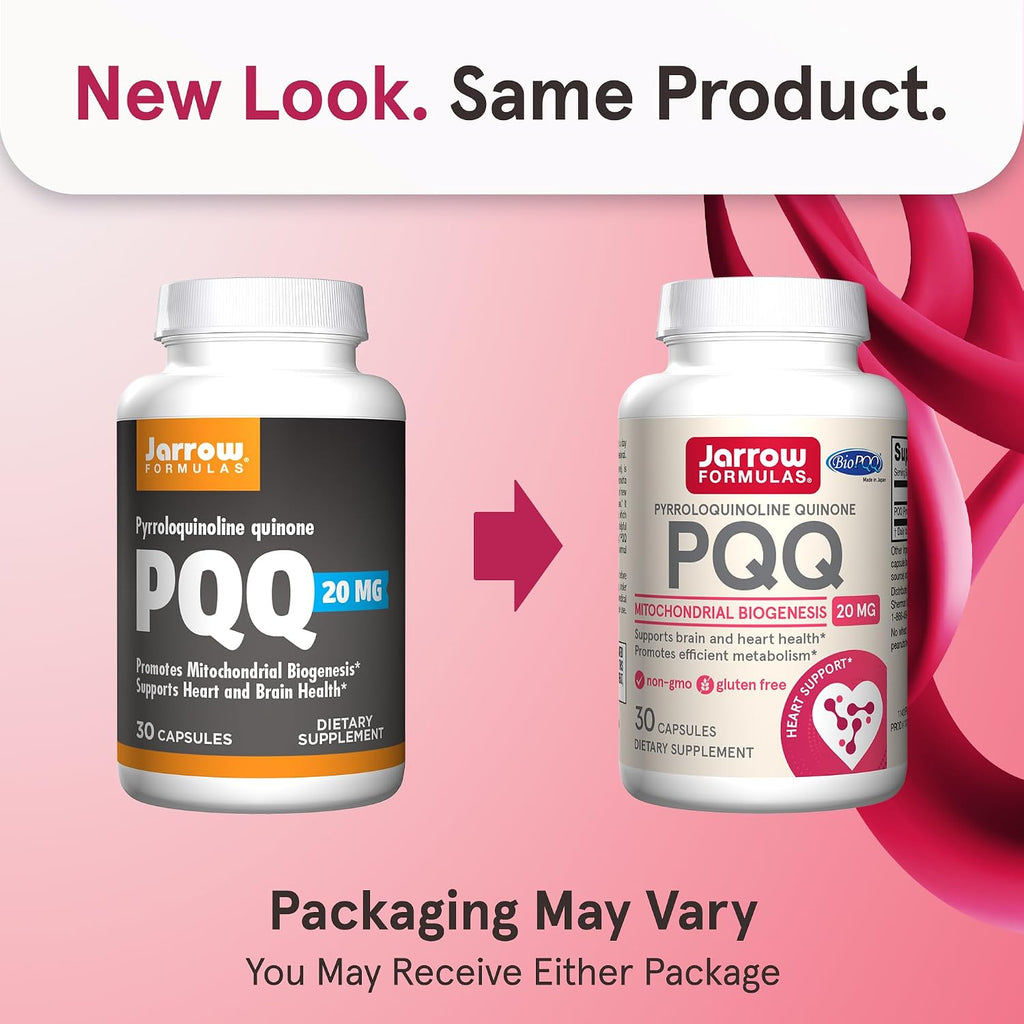 Jarrow Formulas PQQ 20 mg – Dietary Supplement, 30 Vegetable Capsules
