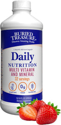 Buried Treasure Multivitamínico y Mineral Líquido de Nutrición Diaria con Oligoelementos, Superalimentos y Resveratrol