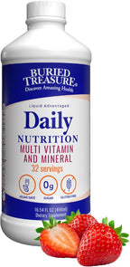 Buried Treasure Multivitamínico y Mineral Líquido de Nutrición Diaria con Oligoelementos, Superalimentos y Resveratrol