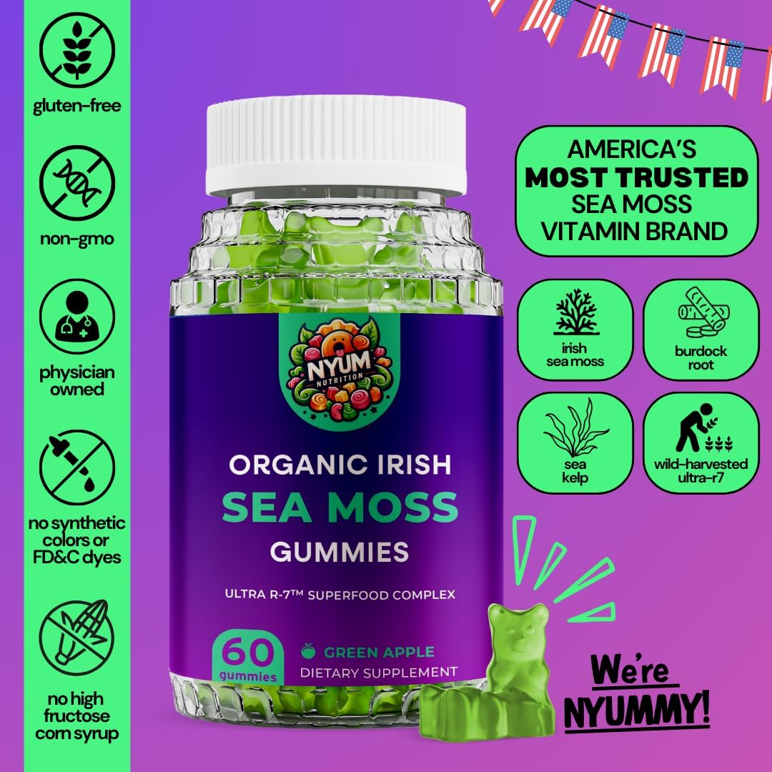 Nyum Nutrition Ultra R-7 Gominolas Orgánicas de Musgo de Mar Irlandés