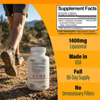 Liposomal Vitamin C 1400mg, 180 Cápsulas Veganas - Smart Nutra Labs