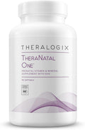 Theralogix TheraNatal One – Multivitamínico prenatal con DHA, folato metilado y hierro – 90 cápsulas blandas