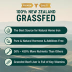 One Earth Health Cápsulas de Hígado de Res Desecado Grass-Fed, 3000 mg, 200 Cápsulas