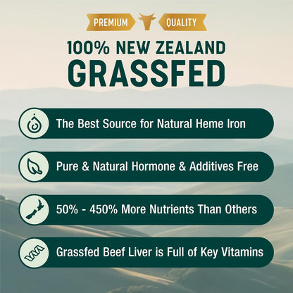 One Earth Health Cápsulas de Hígado de Res – Folato (vitamina B9): Importante para el crecimiento de los tejidos – Image 4