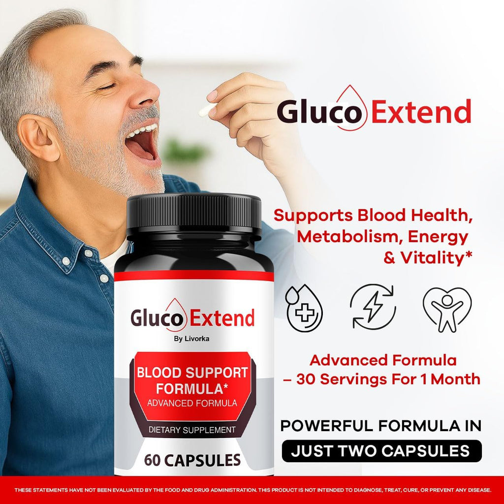 (3 Pack) Gluco Extend - Cápsulas para Apoyar Niveles Saludables, Ingredientes Naturales, Fórmula Avanzada, 180 Cápsulas para 3 Meses