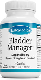 Euromedica Bladder Manager - 30 Capsules - Clinically Studied Herbal Supplement - Supports Bladder Strength and Urinary Tract Function - Formulated for Men and Women - 30 Servings