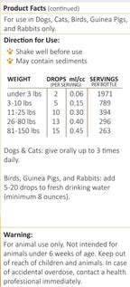 Amber NaturalZ DermaNERV Suplemento Herbal para Perros, Gatos, Aves, Cobayas y Conejos | Apoyo al Sistema Nervioso | Comportamiento Equilibrado | Funciones Nerviosas Saludables 118 ml
