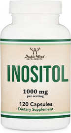 Inositol Capsules (Myo Inositol) 1000mg Health Support for Women (60 Count) (No Fillers, Vegan Safe, Gluten Free) by Double Wood