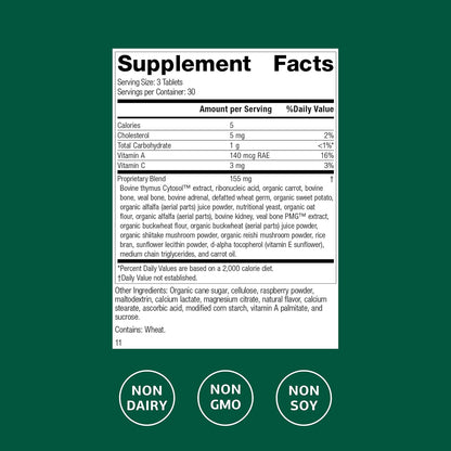 Standard Process Congaplex Chewable - Suplemento para el sistema inmunitario con vitamina A - Apoya la glándula del timo y – Image 2