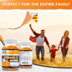 HJS Supplements Vitamin C Gummies, Sabor Naranja, 90 Gominolas