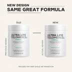 Codeage Ultra Life Telómeros - Suplemento con 5-MTHF, Vitamina B12 Metilcobalamina y Hierbas Adaptógenas - 90 Cápsulas