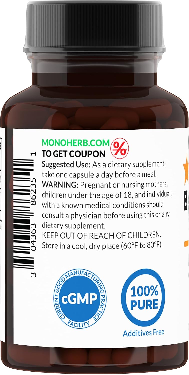 MONOHERB Beta 1,3/1,6 Glucan 500 mg - 90 Cápsulas Veganas