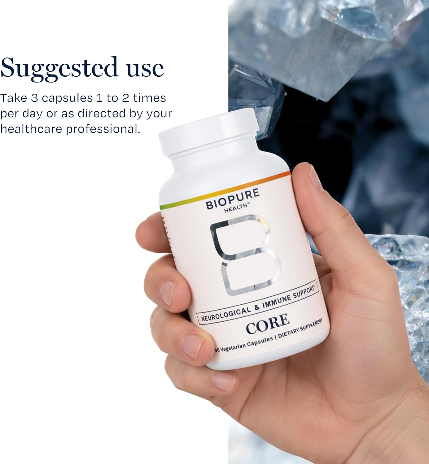BioPure Core Capsules – Nutritious Formula with Bioavailable Vitamins, Minerals, and Nutrients – 240 Capsules