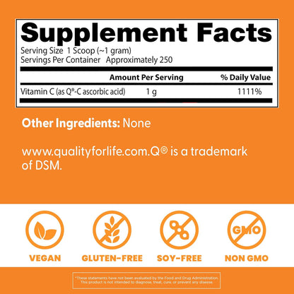 Doctor's Best Vitamina C en Polvo con Q-C, 250g – Image 3