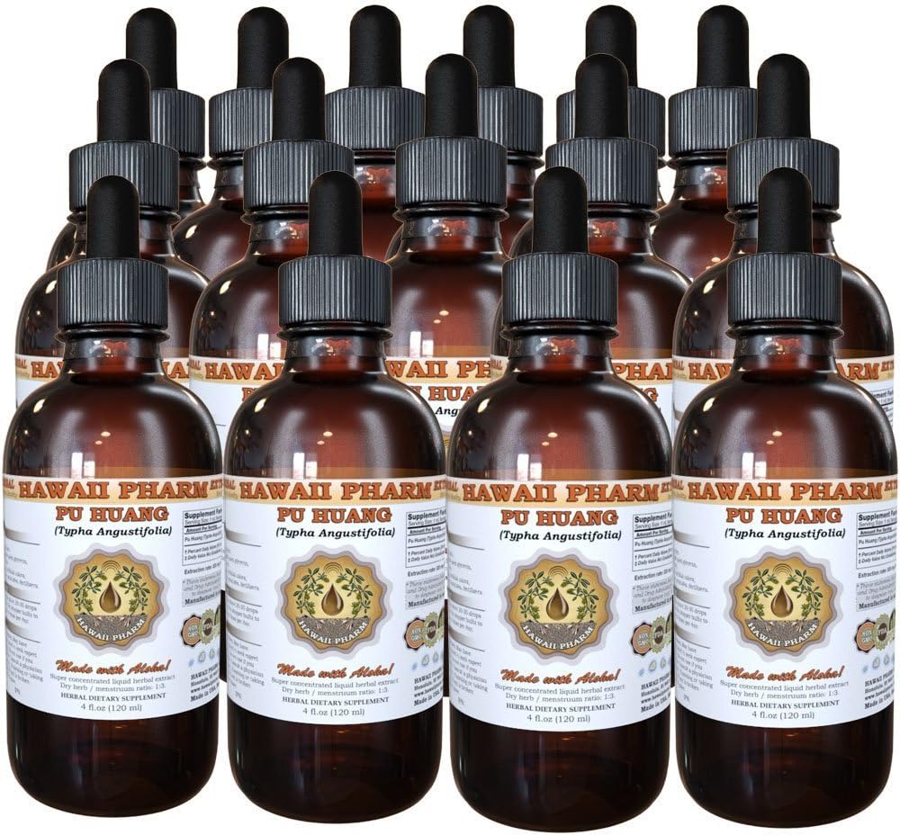 Tintura de Pu Huang, Extracto Líquido de Polen de Typha Angustifolia, Suplemento Herbal 60 ml (15x4 fl.oz)