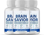 Sampuraka Brain Savior Suplemento con Fórmula Avanzada - 3 Paquetes (90 Días de Suministro)