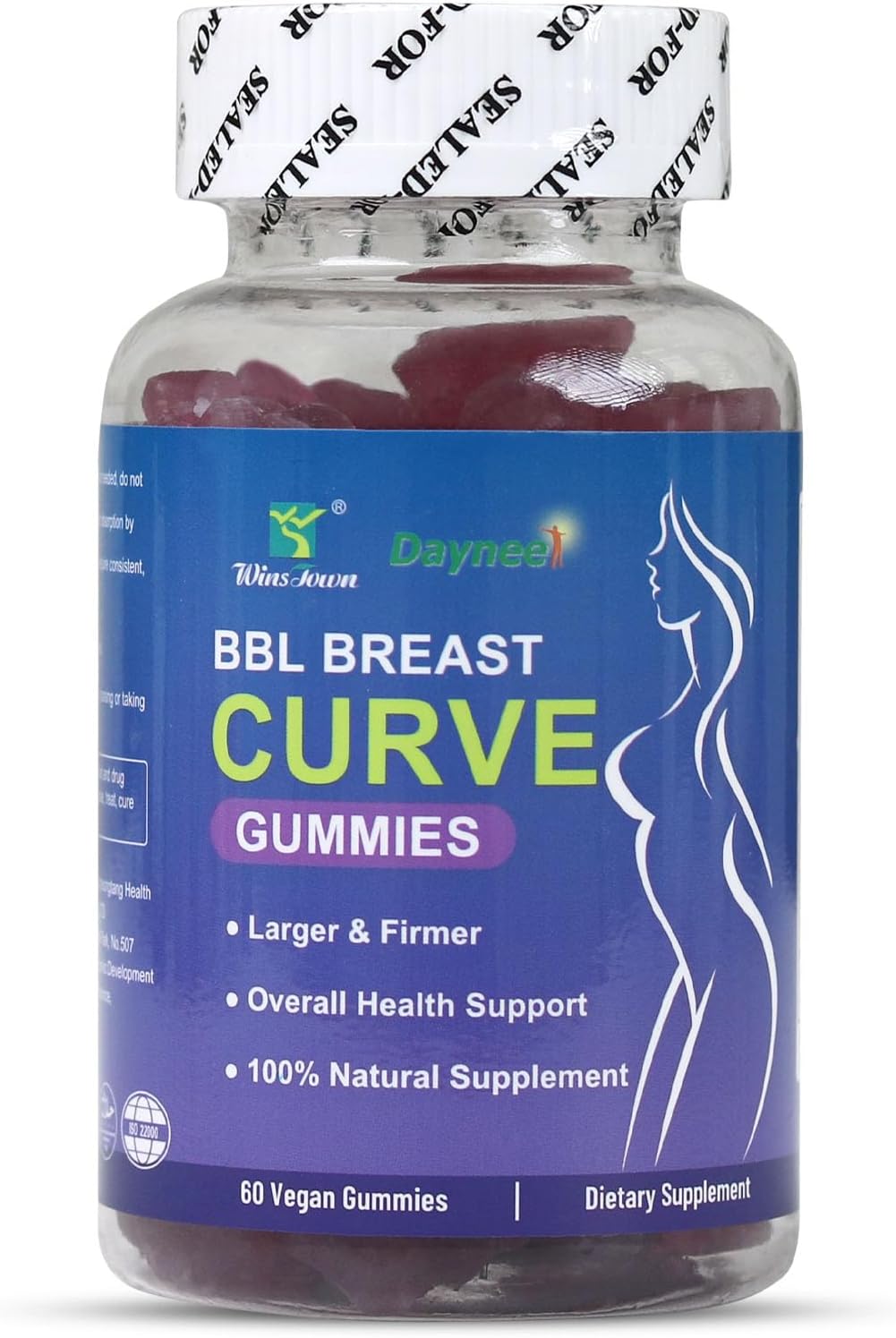 BBL Breast Curve Gummies, 60 Gominolas | Wins Town