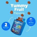 Feel Great Kids Multivitamin Gummies - Gominolas Multivitamínicas para Niños, 45 Días
