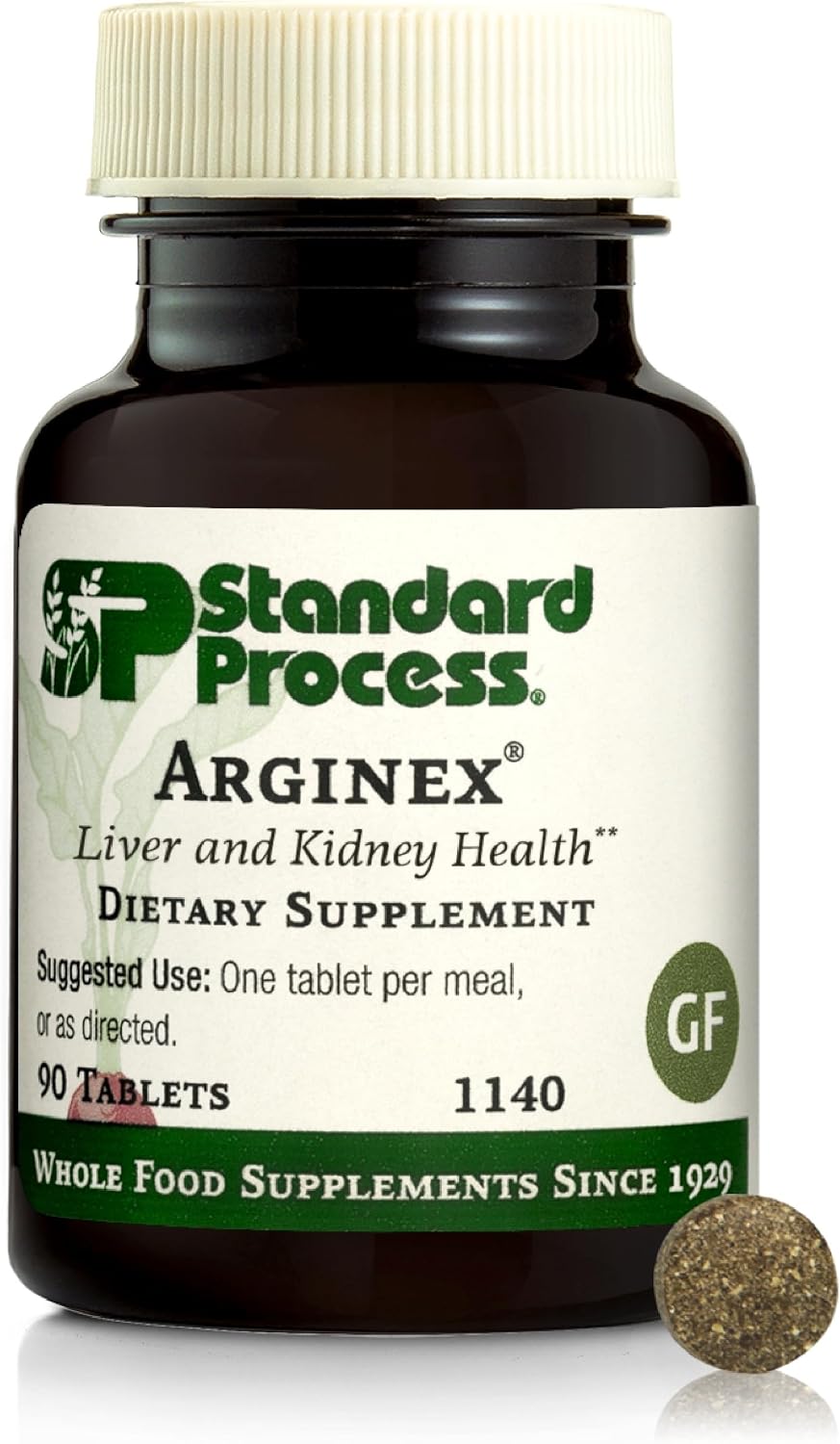 Standard Process Arginex - Suplemento para Hígado y Riñones - 90 Comprimidos