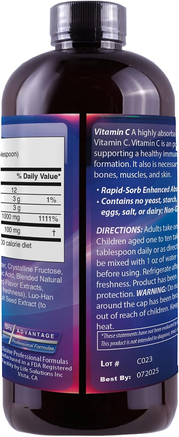 Liquid Vitamin C + Bioflavonoids 16oz – Image 4