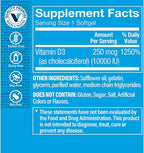 Vitamina D3 10000 IU, 100 Cápsulas Blandas - The Vitamin Shoppe