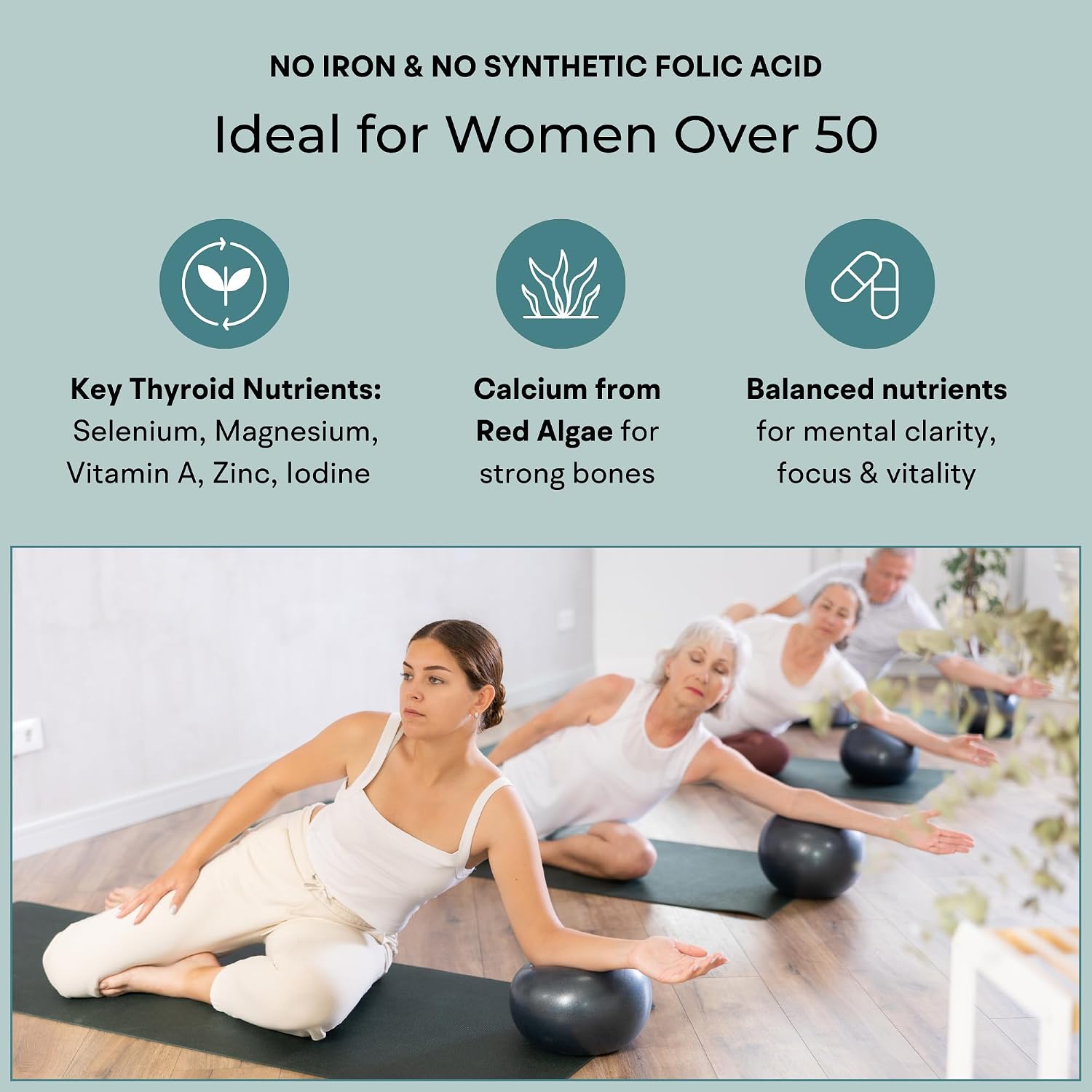 Multivitamínico para Mujeres con Alimentos Integrales (120 Cápsulas Vegetales)