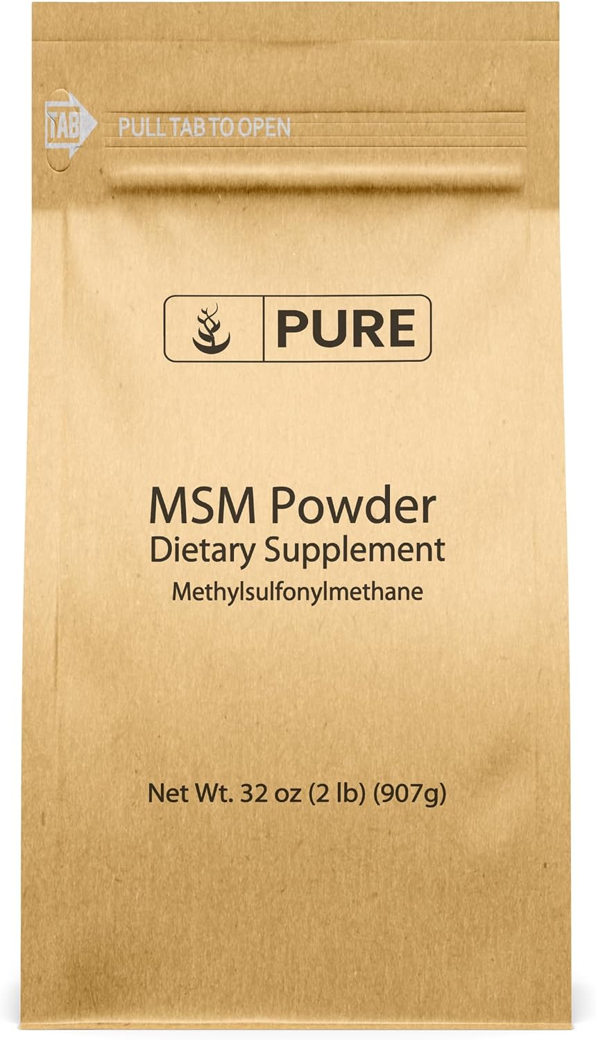 MSM (Metilsulfonilmetano) en Polvo Puro - 2 Libras (907 g) - Suplemento de Azufre Natural