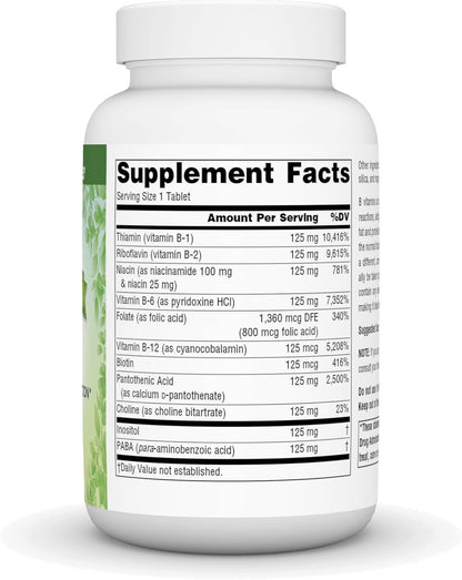 Source Naturals Vegan True B-125, Supports – Función nerviosa: Mantienen la salud del sistema nervioso y apoyan la – Image 2