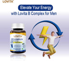 LOVITA Complejo B de Liberación Prolongada 8 Horas para Hombres (60 comprimidos, pack de 3)