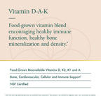 Natura Health Products D-A-K (ADK) – D3 5000 UI, K2 50 mcg, K1 550 mcg y Vitamina A 1000 UI – 60 Cápsulas Vegetarianas