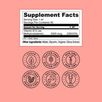 Live Conscious Vitamina B12 Vegana Sublingual - Metilcobalamina 5000 mcg