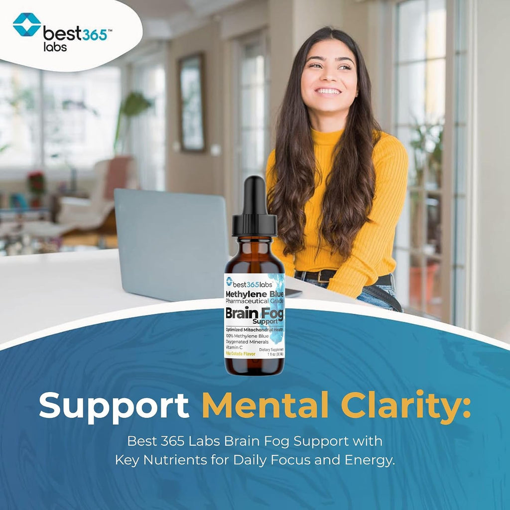 Be-OnGuard Methylene Blue con Vitamina C – Complemento Líquido para la Memoria y Claridad Mental