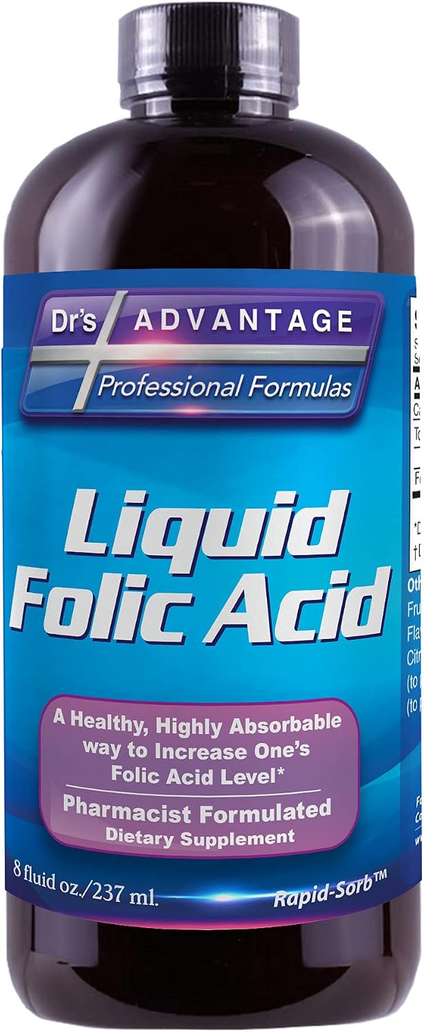 Ácido Fólico Líquido 800 mcg, 237 ml