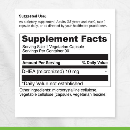 DAVINCI Labs DHEA Micronizada 10 mg – 90 – Dosis: 10 mg por cápsula. – Image 6