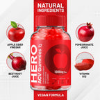 Hero ACV Gummies - Vinagre de Manzana y Vitamina B12, 120 Gominolas