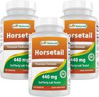 Best Naturals Cola de Caballo 440 mg, 180 Cápsulas