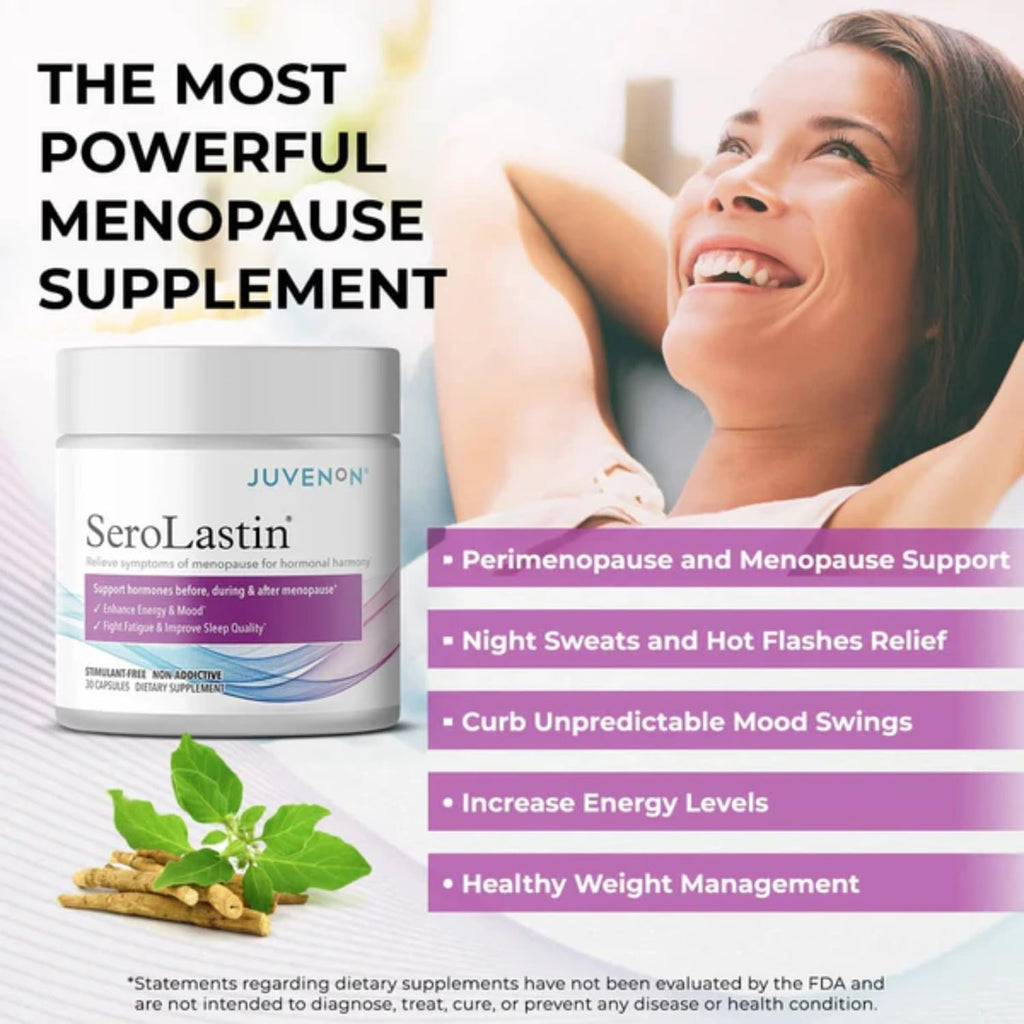 Juvenon Menopausia – Suplemento Natural para Mujeres, 30 Cápsulas