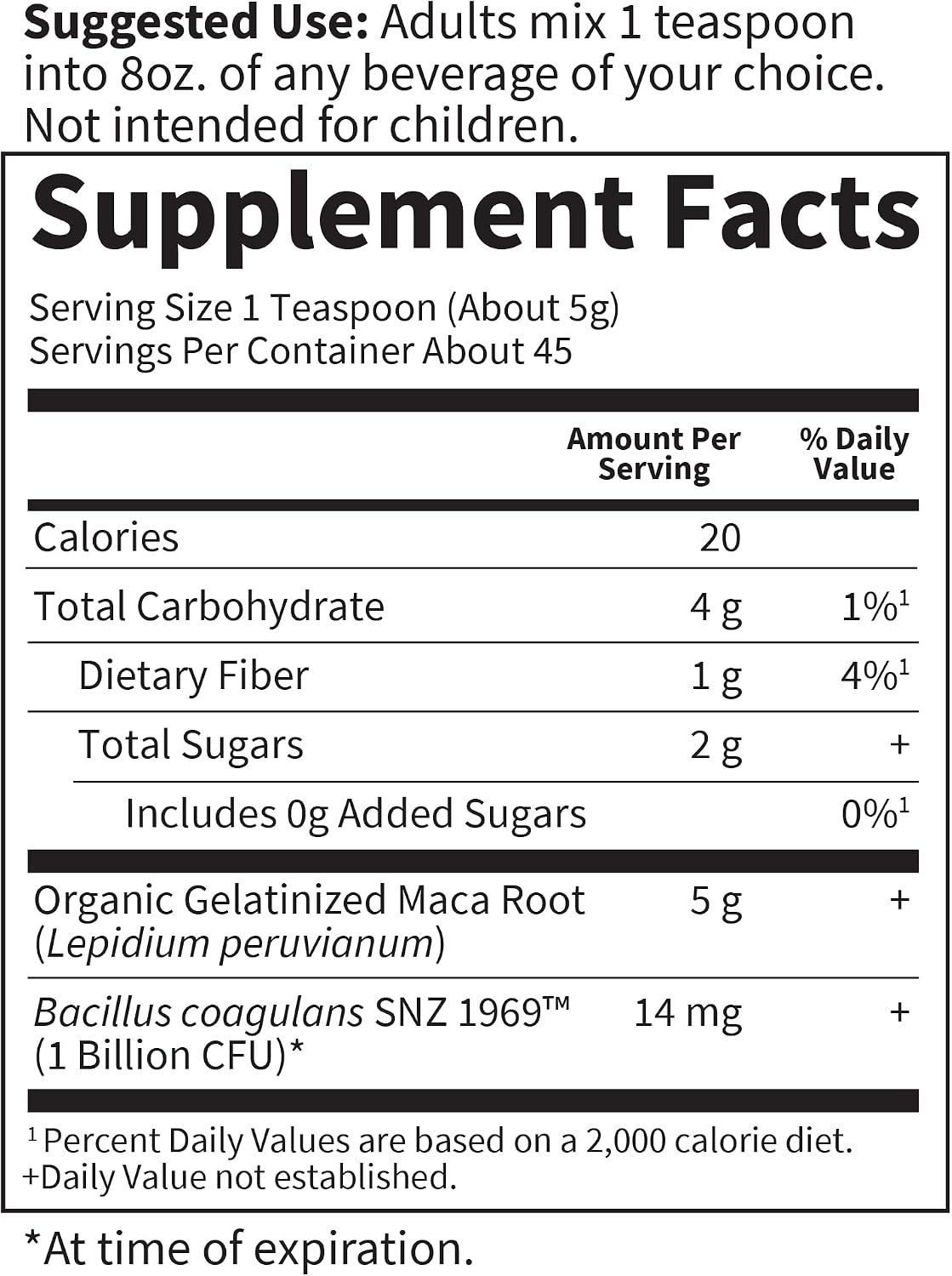 Garden of Life Organics Raíz de Maca Orgánica de Comercio Justo, Energía, 225 g