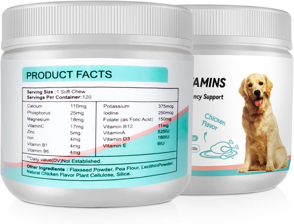 Mr Ros Multivitamínico prenatal masticable para perros - 120 comprimidos blandos