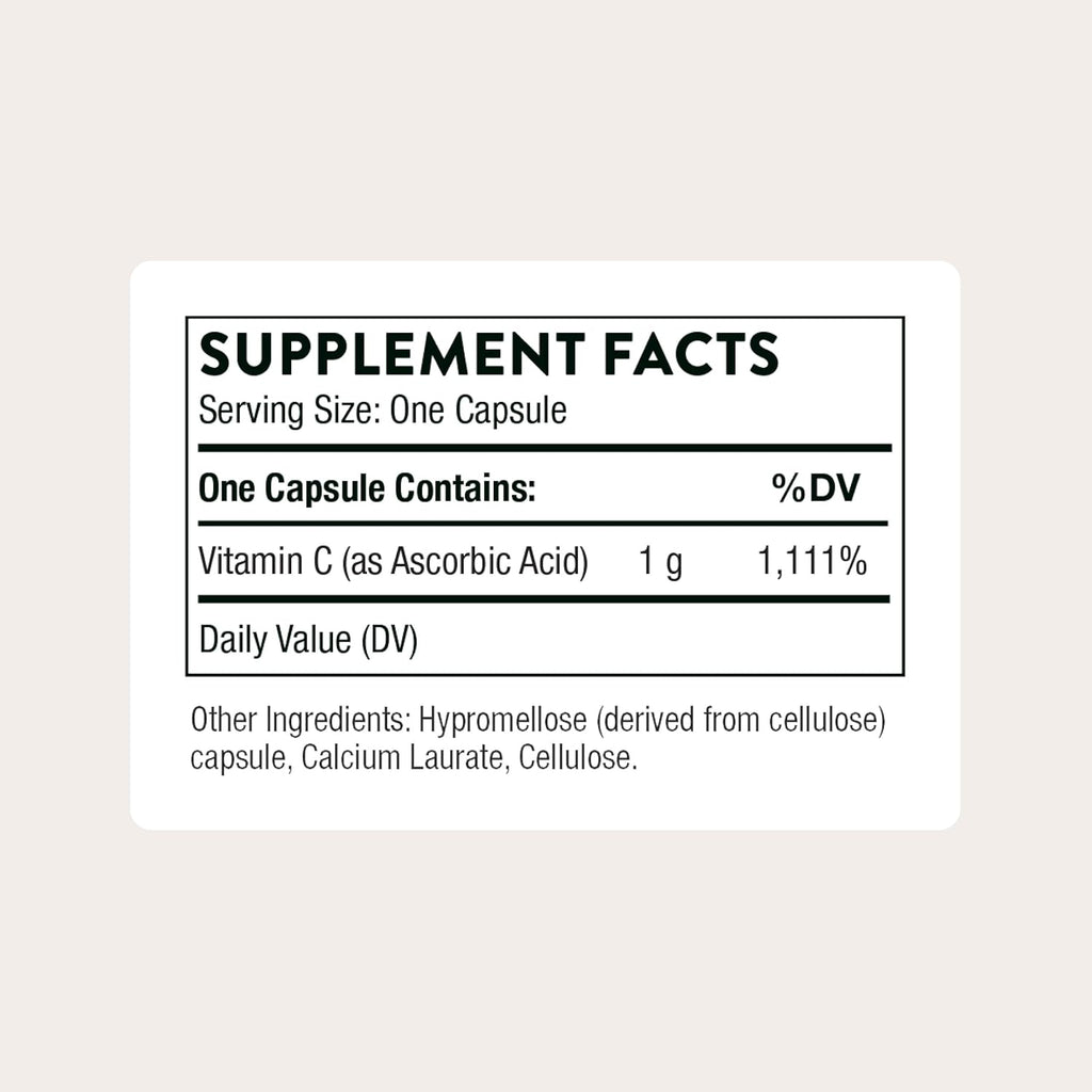 THORNE - Vitamina C 1.000 mg - 60 Cápsulas