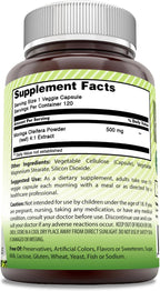 Amazing India Moringa 500 mg 120 Cápsulas Vegetales | No OGM | Sin Gluten