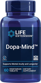 Life Extension Dopa-Mind - Suplemento para el apoyo de la dopamina, 60 comprimidos