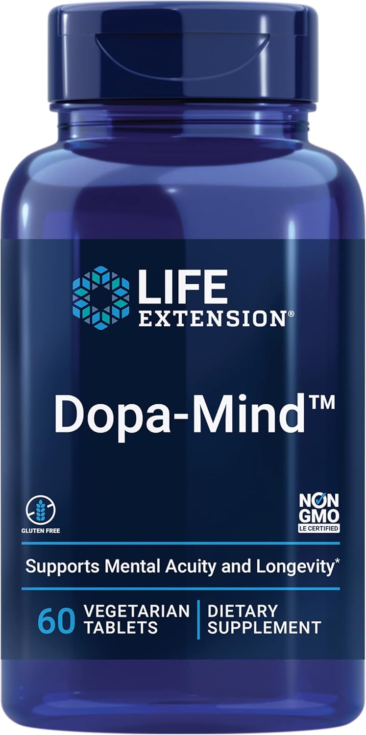 Life Extension Dopa-Mind - Suplemento para el apoyo de la dopamina, 60 comprimidos