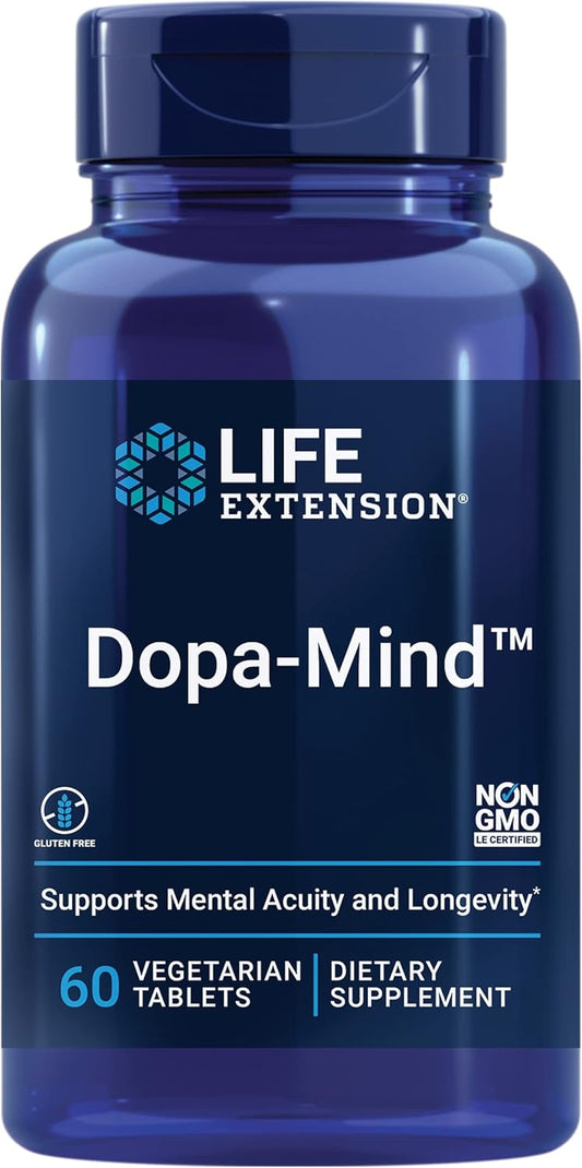 Life Extension Dopa-Mind - Suplemento para el apoyo de la dopamina, 60 comprimidos