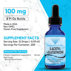 S-Acetyl L-Glutathione 100 mg por ración 118 ml Líquido 200 raciones