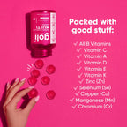 Goli Women's Multi Gummies - Multivitamínico Diario Completo para Mujeres con 13 Vitaminas Esenciales, Biotina, Zinc - Vegano, Sin Gluten - 60 Gominolas (Paquete de 2)