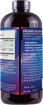 Ácido Fólico Líquido 800 mcg, 237 ml